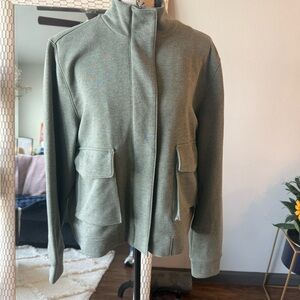 CALIA Olive Green zip up casual jacket